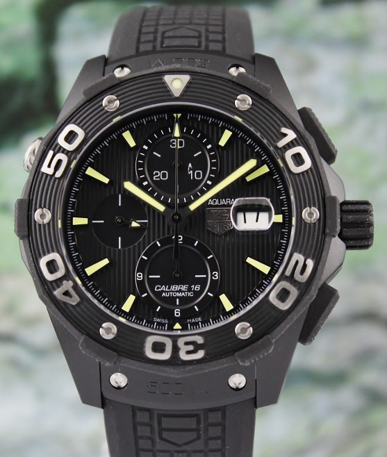 (image for) UNWORN TAG HEUER AQUARACER CHRONOGRAPH AUTOMATIC WATCH / CAJ 2180-2